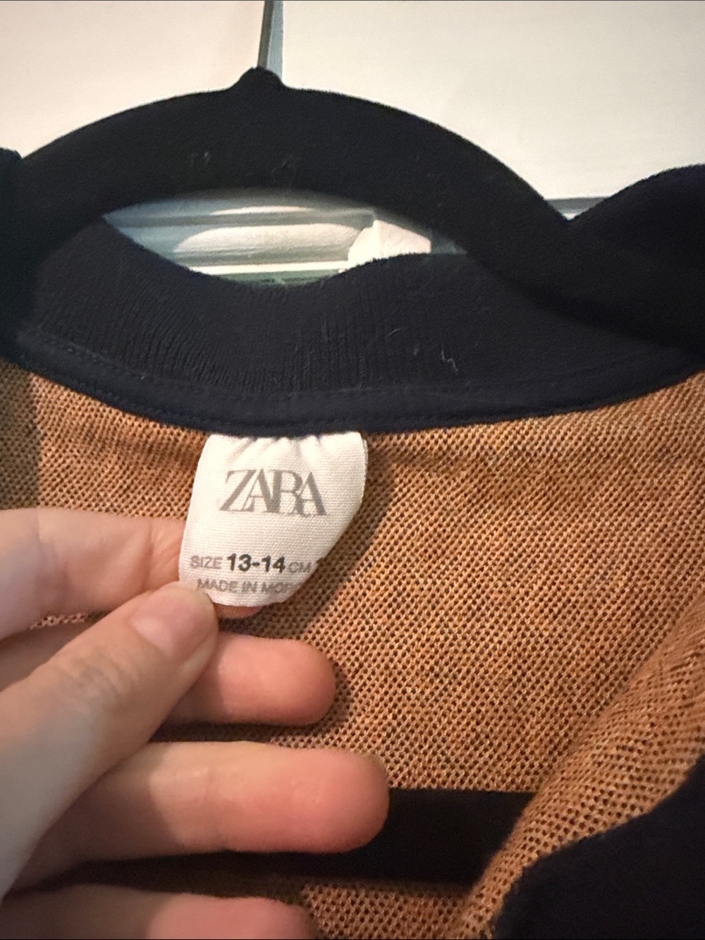ZARA Brown One-Piece with Black Trim
